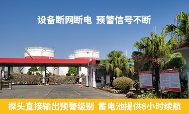 探头直接输出预警级别 蓄电池提供8小时续航