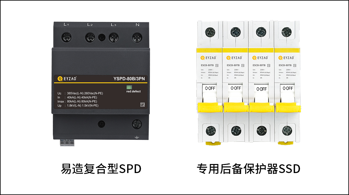 SPD低压防雷电涌保护器选择-后备保护器配合